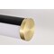 Nuvo Solano Medium Vanity LED Black and Brushed Brass White Acrylic Lens 62/1538 - alternate 3